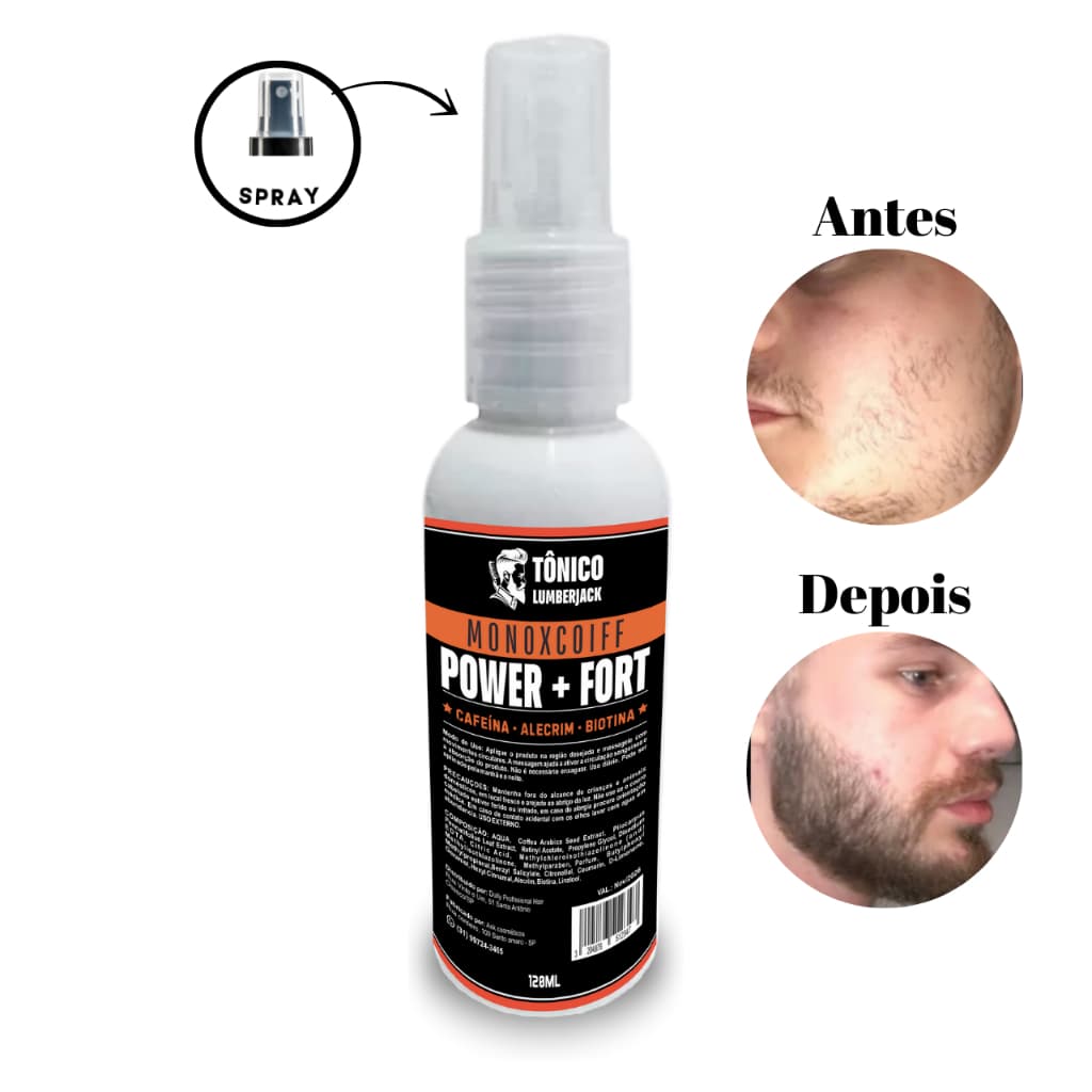 Tônico Capilar Antiqueda e Crescimento 120ml – Barba, Cabelo e Sobrancelhas