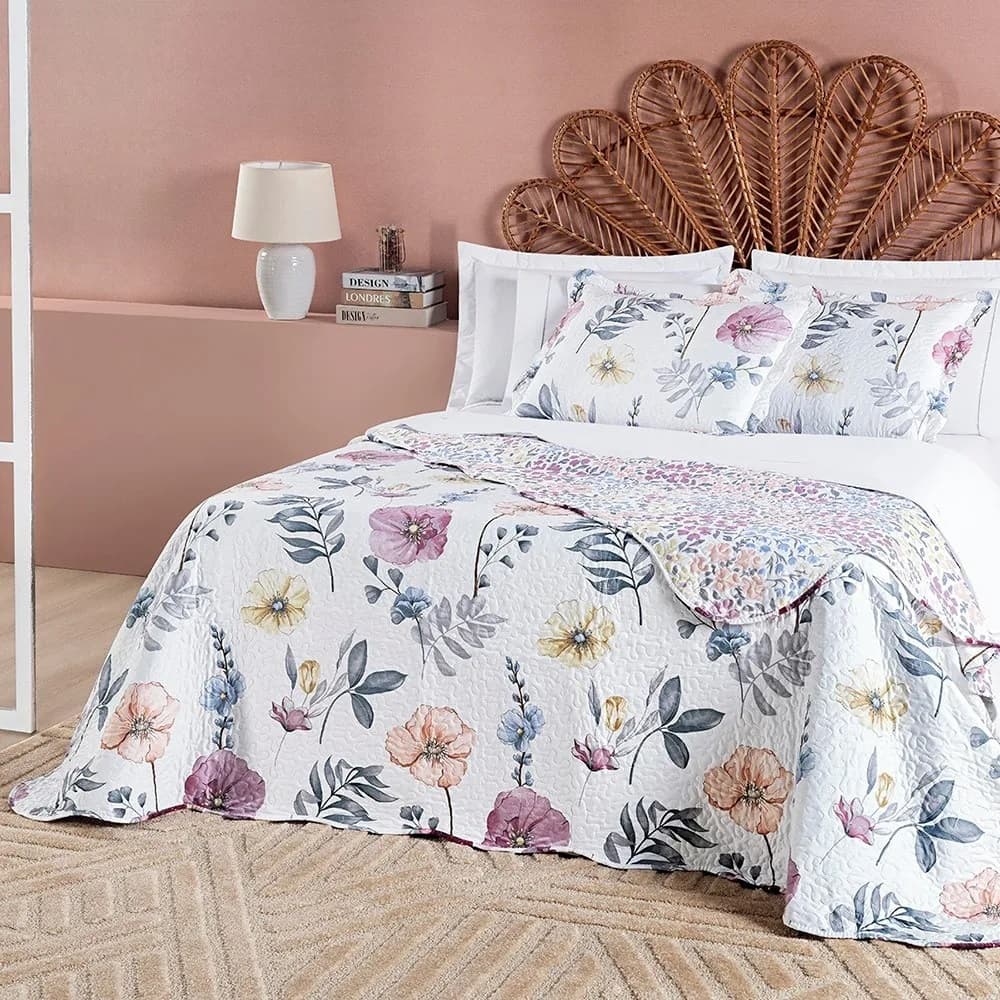 Cobre Leito Tamanho King, 1 peça, Estampas Varíadas