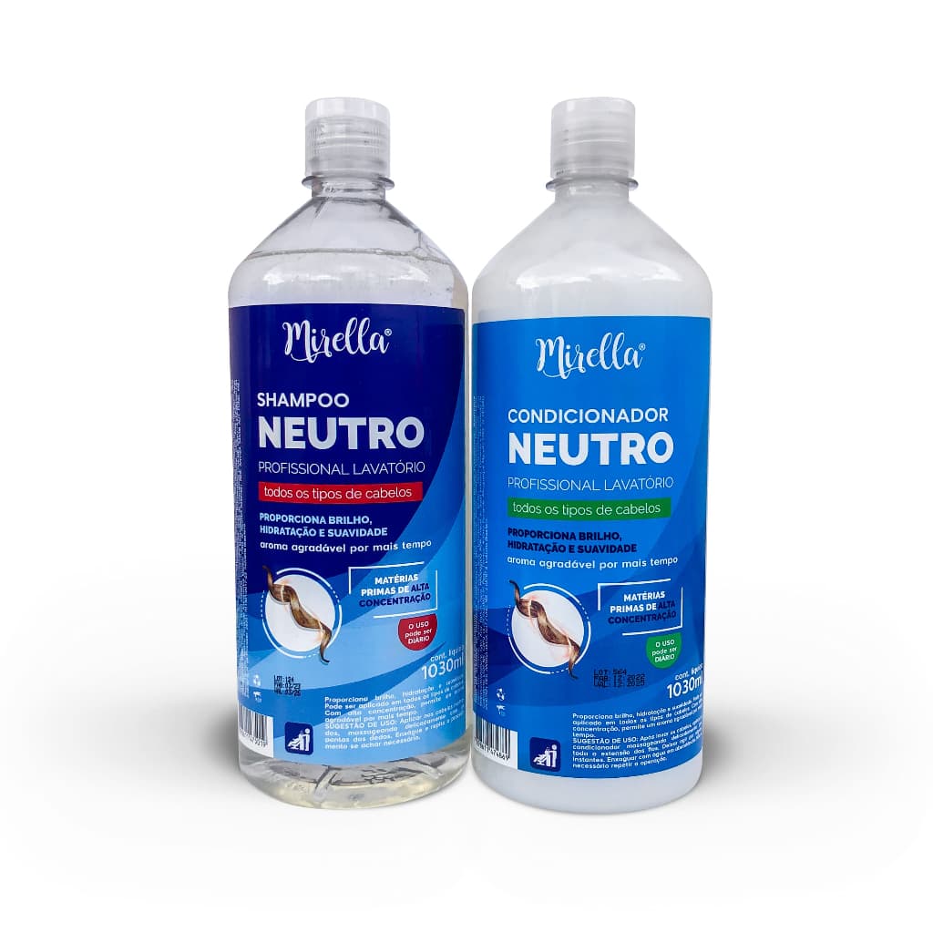 Shampoo + Condicionador Neutro 1030ml Mirella Laborene