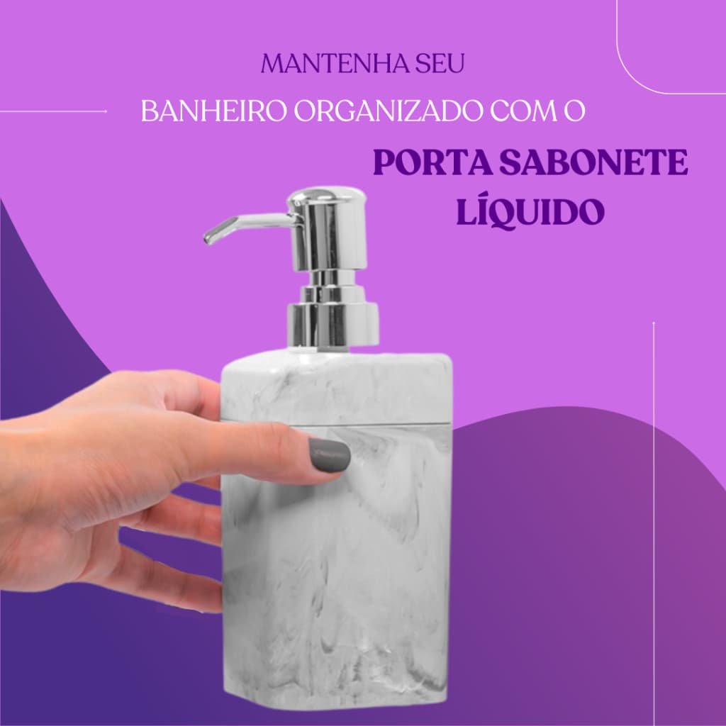 Dispenser para Sabonete Líquido ou Detergente Cozinha Lavabo Moderno e Prático