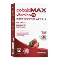 Cobalamax Vitamina B12 Metilcobalamina 60 Comprimidos Mastigáveis Herbamed