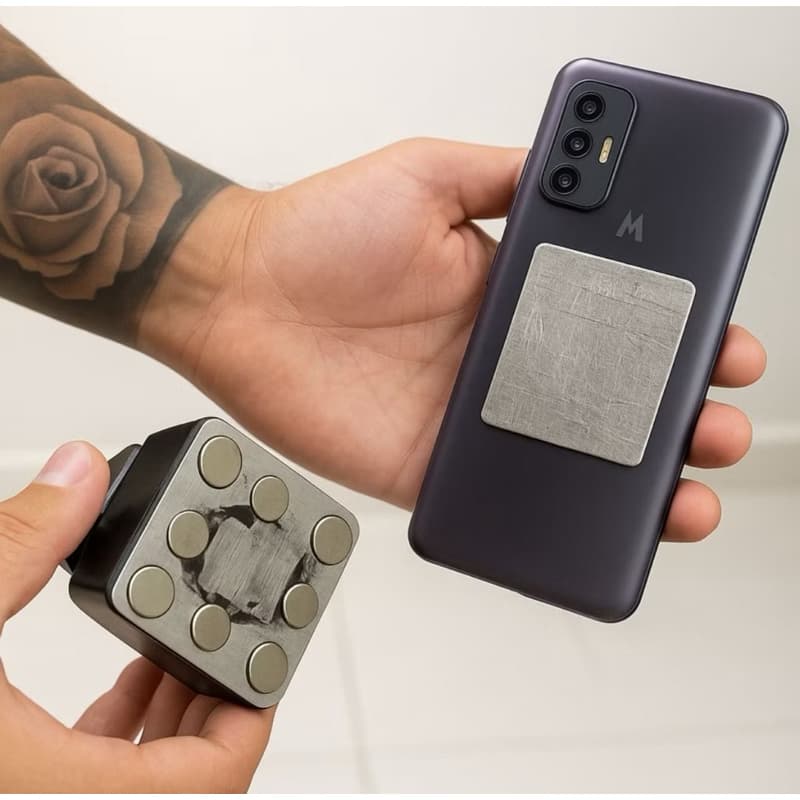 Suporte de Celular Magnético para Moto – 6 Ímãs Extra Forte