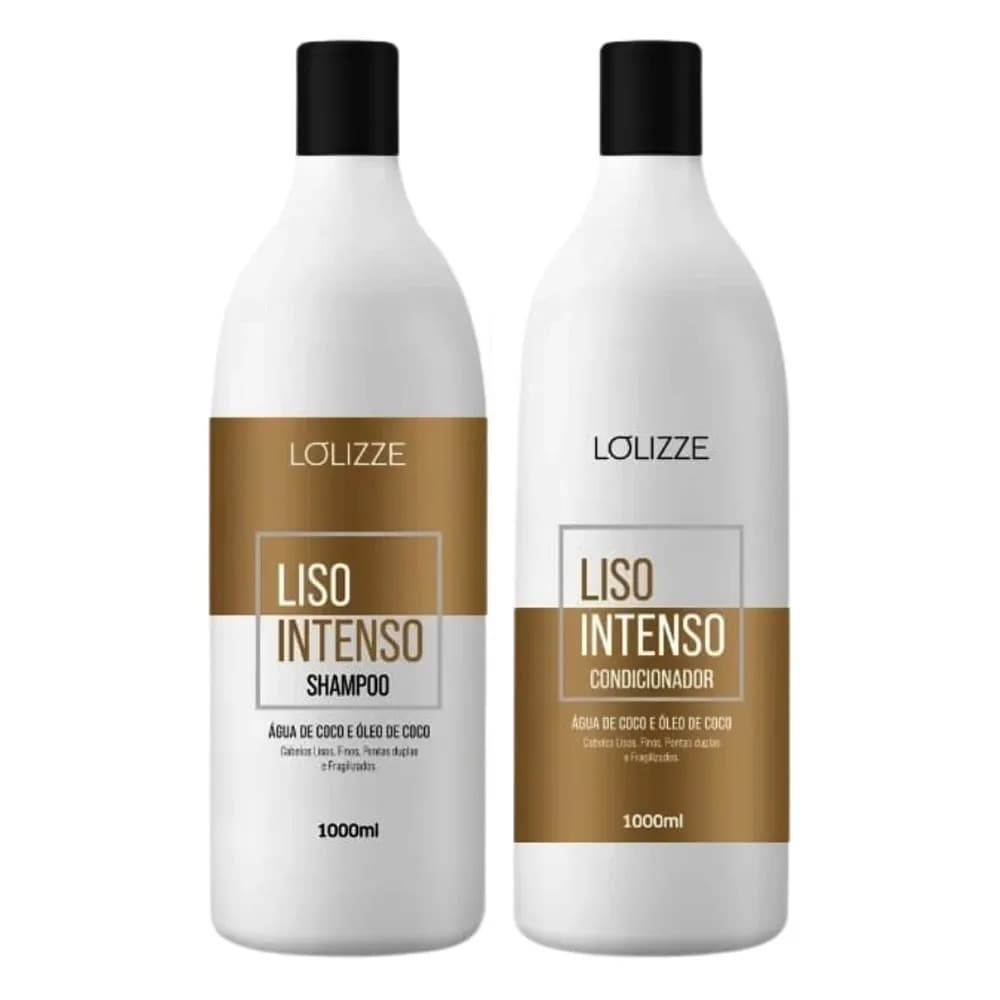 Kit Shampoo e Condicionador Liso Intenso 1L Lolizze Laborene