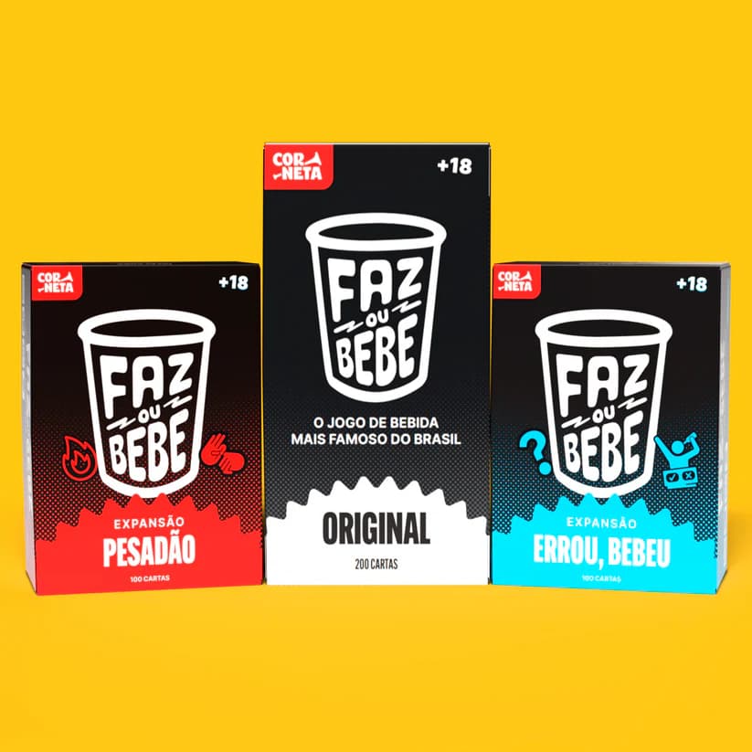 Combo Faz ou Bebe Infinito - Ideal para festas, esquentas, despedidas de solteiro, noites insanas