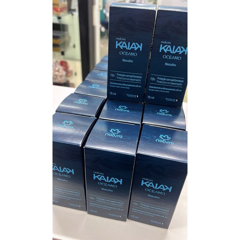 Desodorante antitranspirante roll-on kaiak oceano masculino 75ml natura