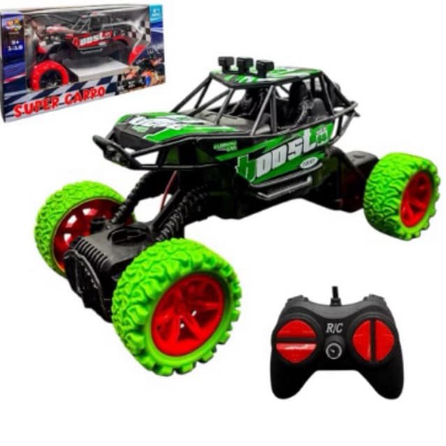 Carrinho Controle Remoto Pilha 4x4 Jeep Off Road Anda Na Terra Monster Truck