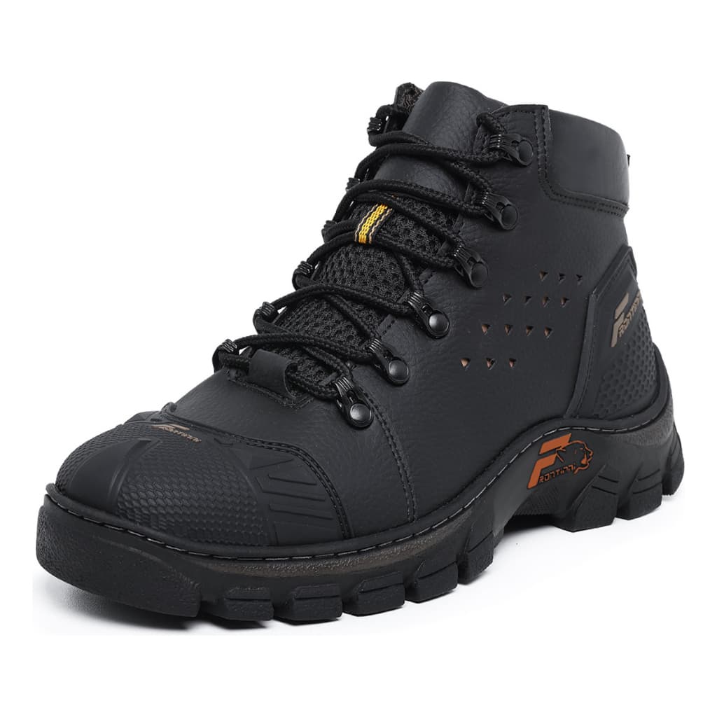 Bota Coturno Masculina Bico Pvc Trabalho Botina Segurança Confortável