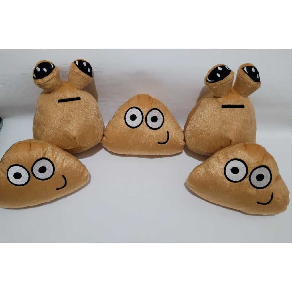 Brinquedo de Pelucia Pou Bebê Feliz e Pou para menina ou menino Kit 3 ,  2 ou Unidade Otimo pra presentear as crianças