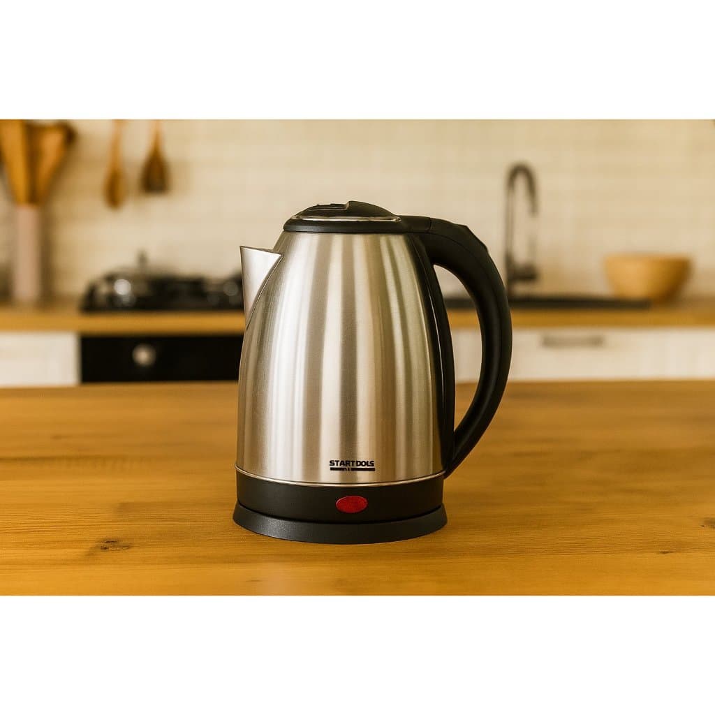 Chaleira Jarra Elétrica 2 Litros 127V - Inox Chaleira Jarra Elétrica Térmica Bule Com Tampa Inox Prateada 2 Litros