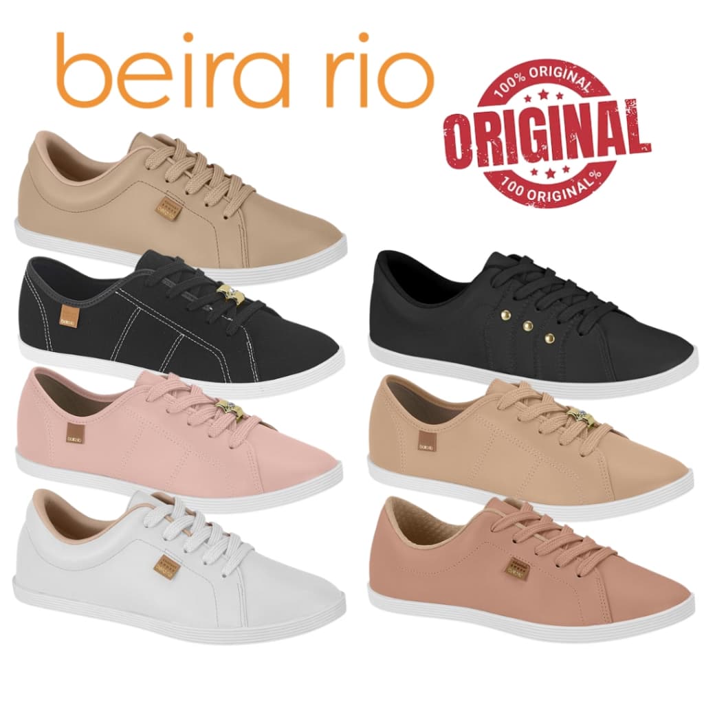 Tênis Beira Rio Sapatênis  Feminino Casual Original Conforto Confortável