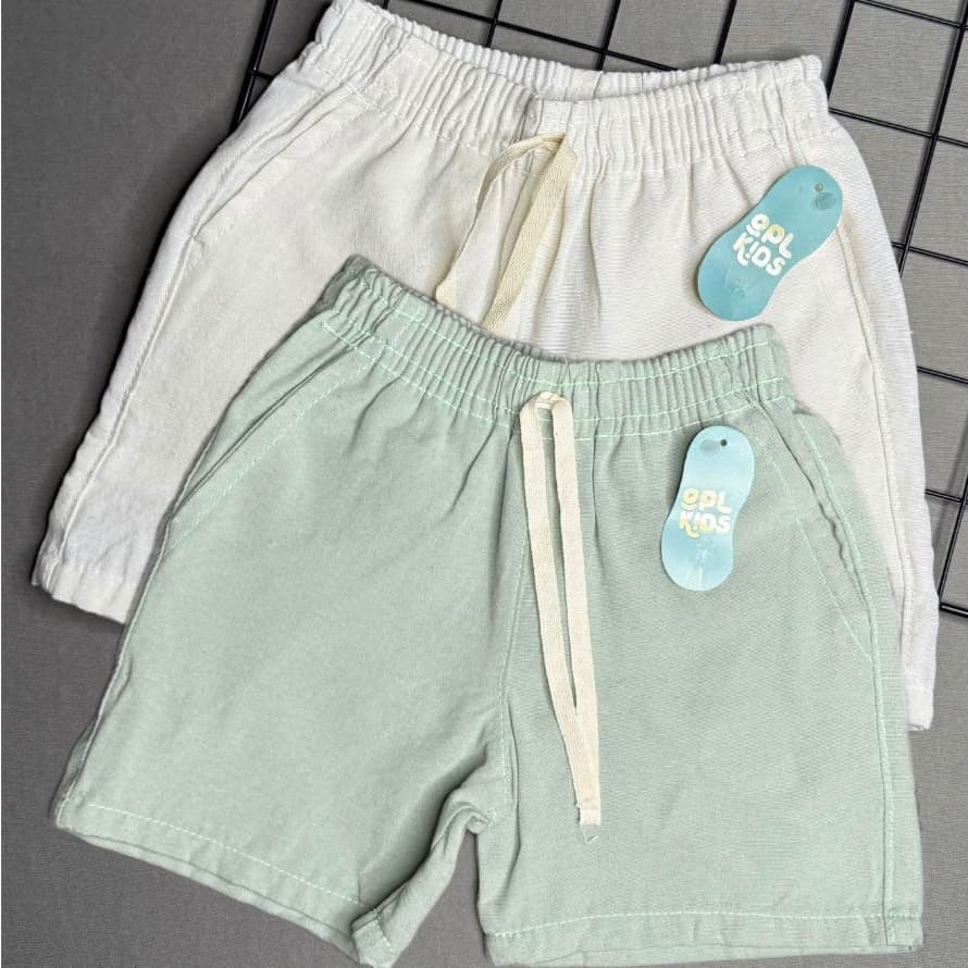 Kit com 2 Shorts Linho Menino Mauricinho Infantil e Juvenil Masculino