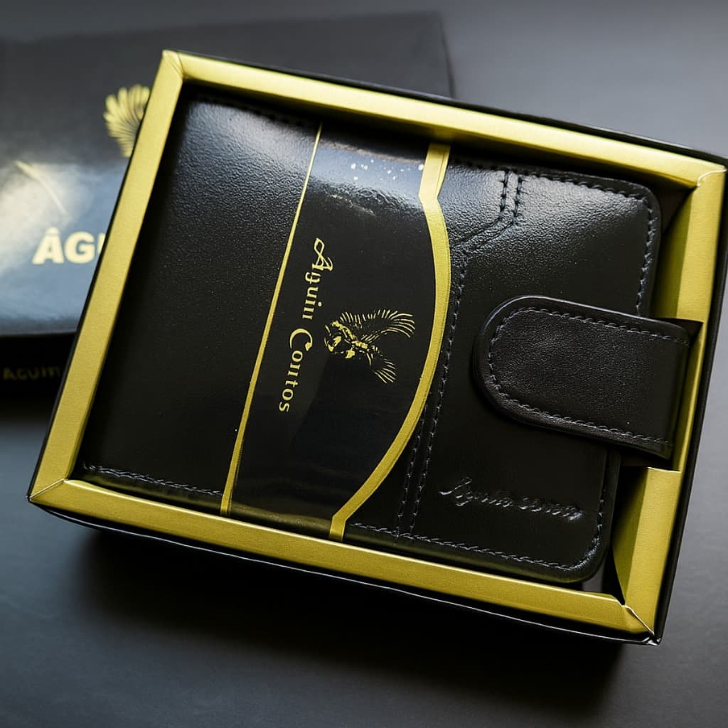 Carteira Masculina Couro Legitimo Premium Original com Porta Cartão e Moedas Envio Imediato