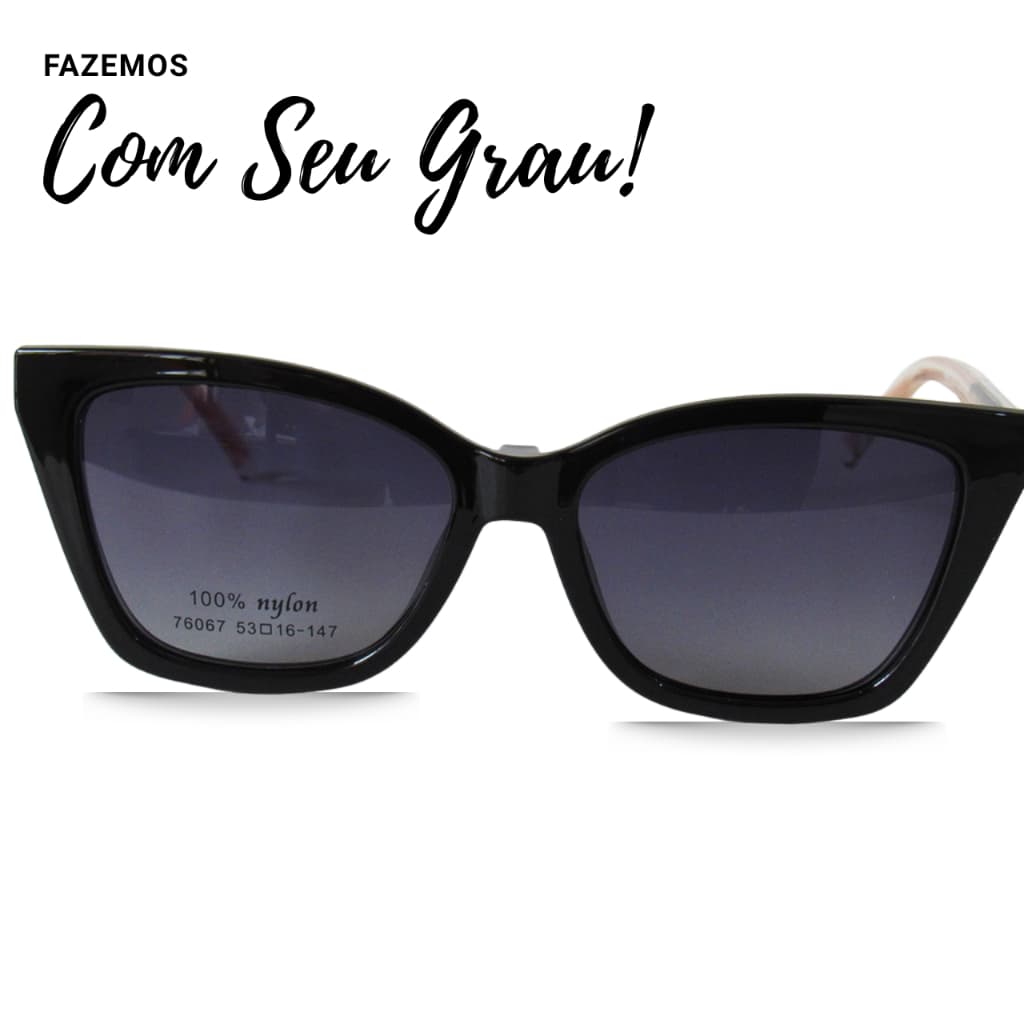 Clipon Feminino 76067 – Óculos 2 em 1 com Armação Elegante e Lente Solar Removível