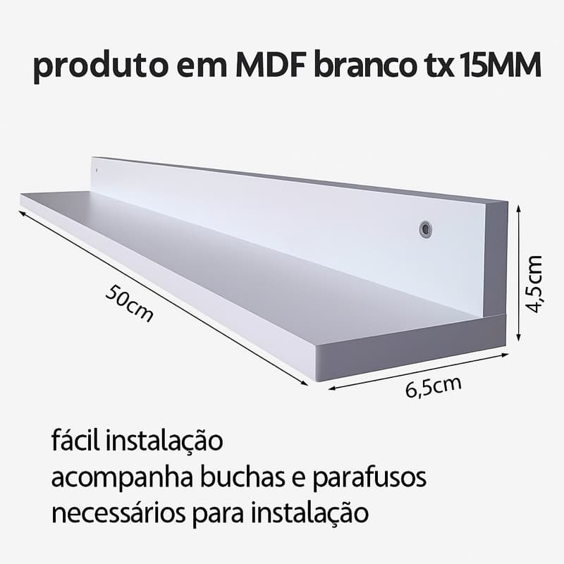KIT 10 prateleiras expositores de esmalte decorativas, moderno e minimalista