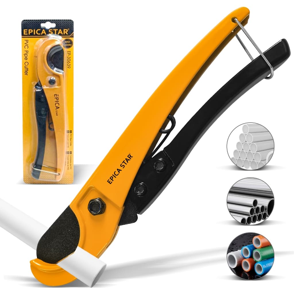 Cortador de Tubos EPICA STAR 33mm - Tesoura para PVC, PEX, PVDF, Corte Preciso e Fácil