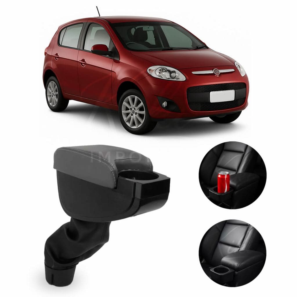 Apoio de Braço Encosto Grand Siena e Novo Palio Console Central C/ Porta Copos e Porta Objetos