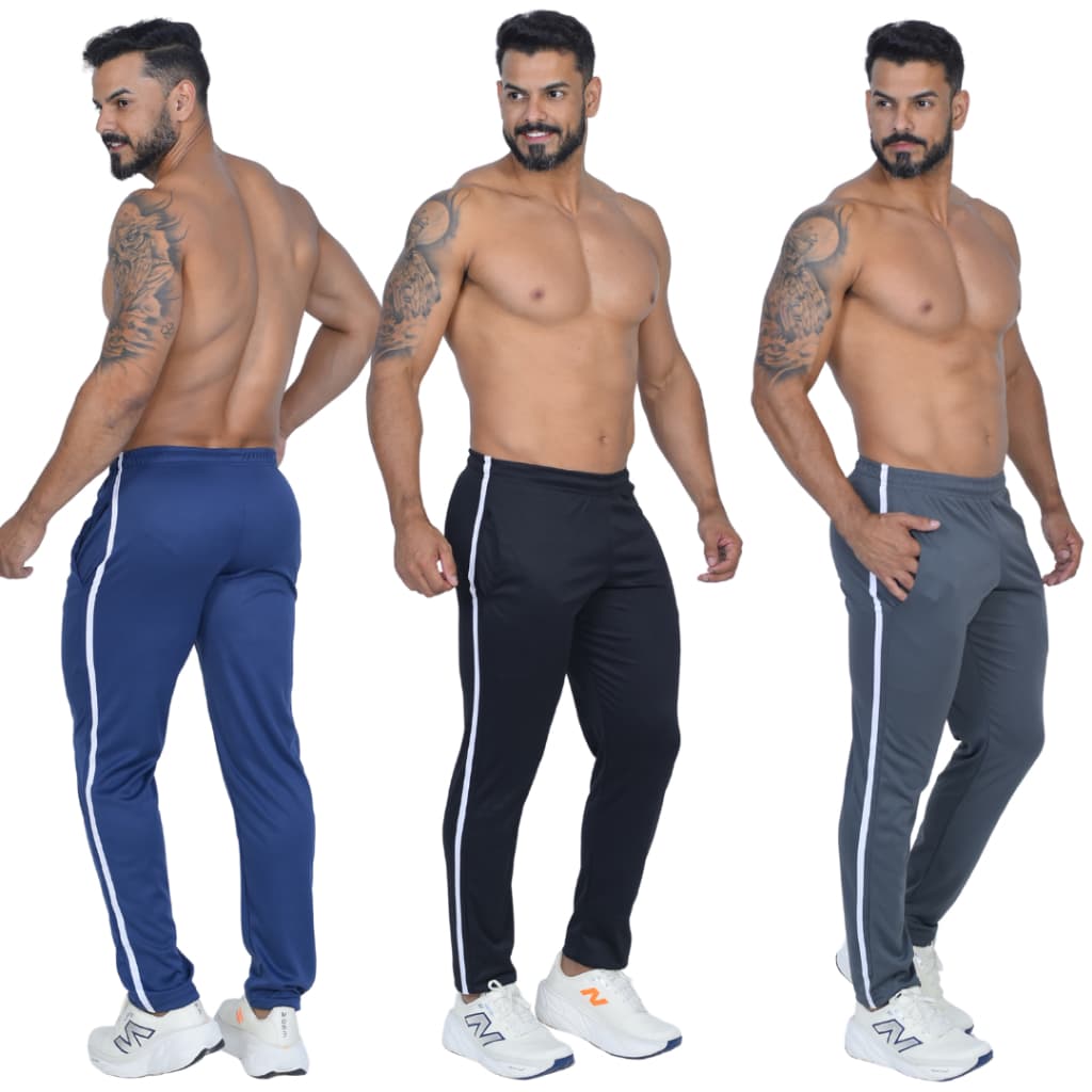 Calça Masculina Speed Dry Fitness com Cordão e Bolso Academia Esporte