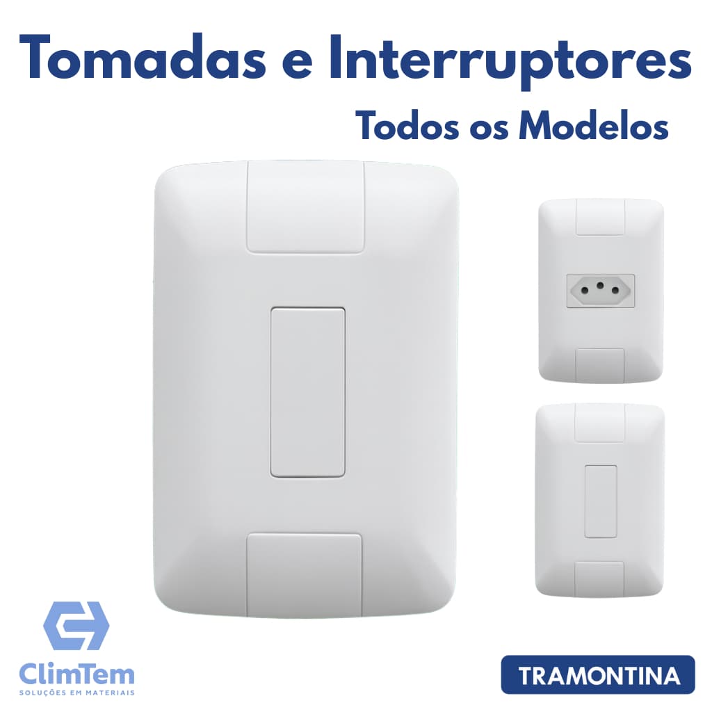 Tomadas Interruptores Linha Aria Todos os Modelos Tramontina