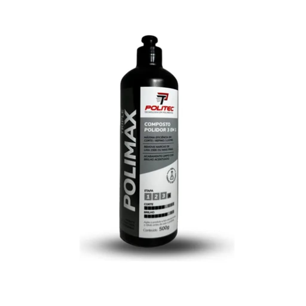 Composto Polidor Polimax Politec 3 Em 1 Corte Refino Lustro