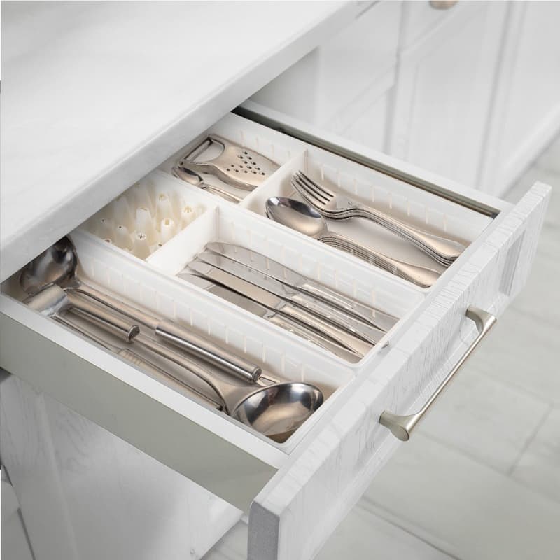 Conjunto 3 Peças Organizador de Gaveta Branco – Prático, Durável e Funcional