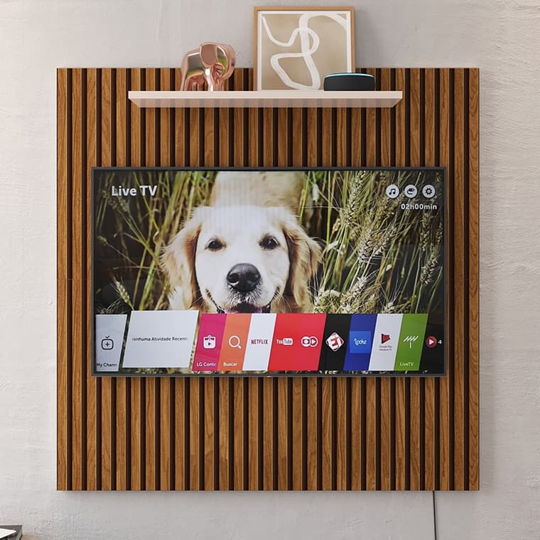 Painel TV com Prateleira TV de 32 Polegadas - Envio Imediato