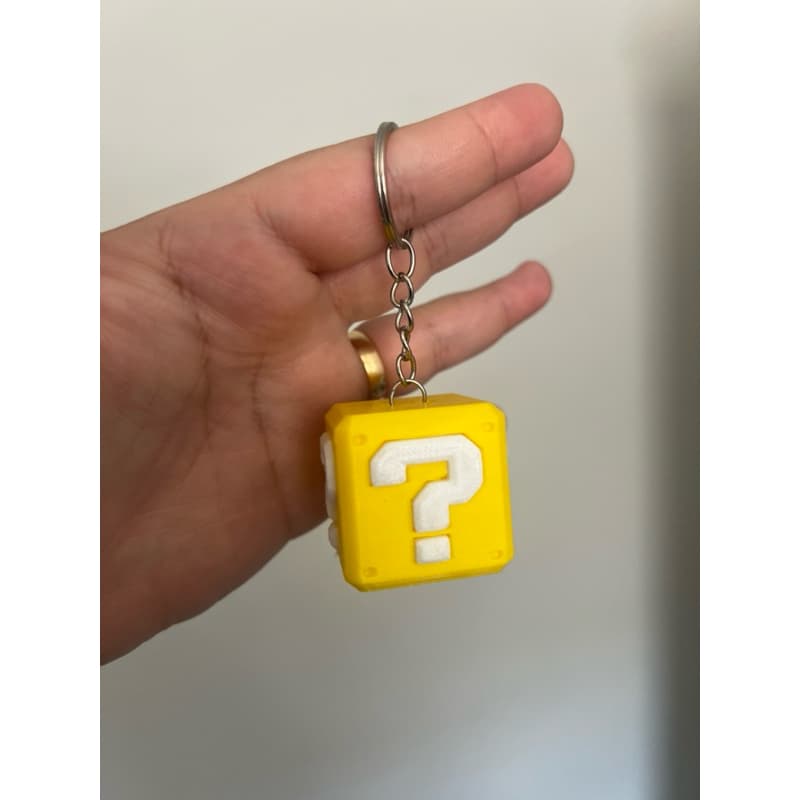 Chaveiro Caixa interrogação mario