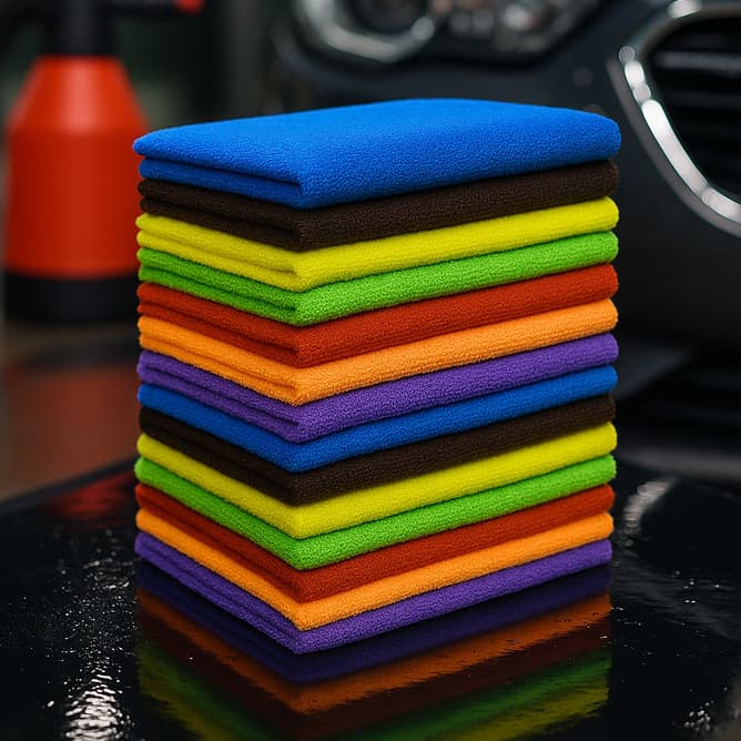 Kit 10 Panos De Limpeza Microfibra 30x30cm Alta Absorção Multiuso Casa/Carro/Escritorio