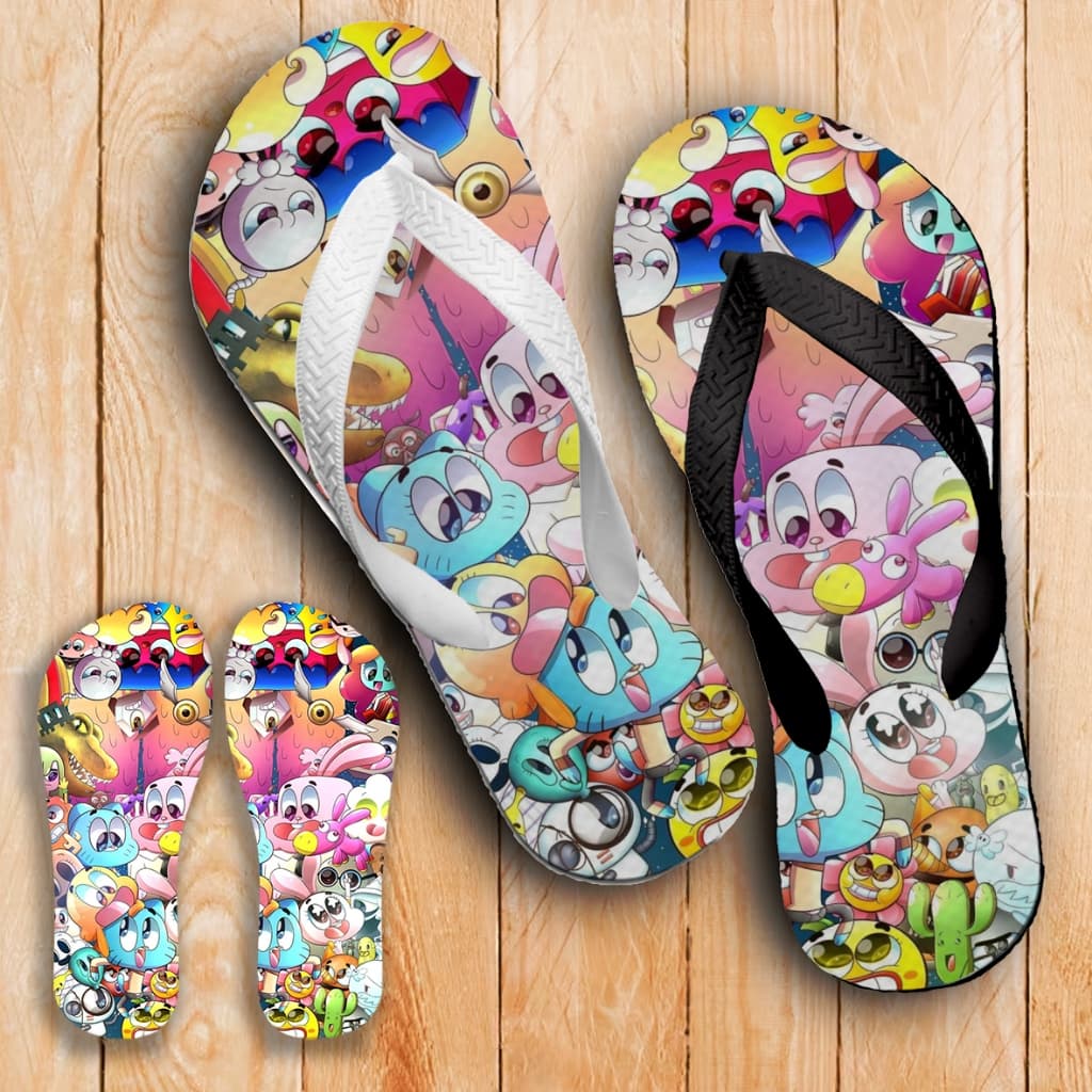 CHINELOS INCRÍVEL MUNDO DE GUMBAL PERSONALIZADOS DO TAMANHO 17/18 AO 45/46