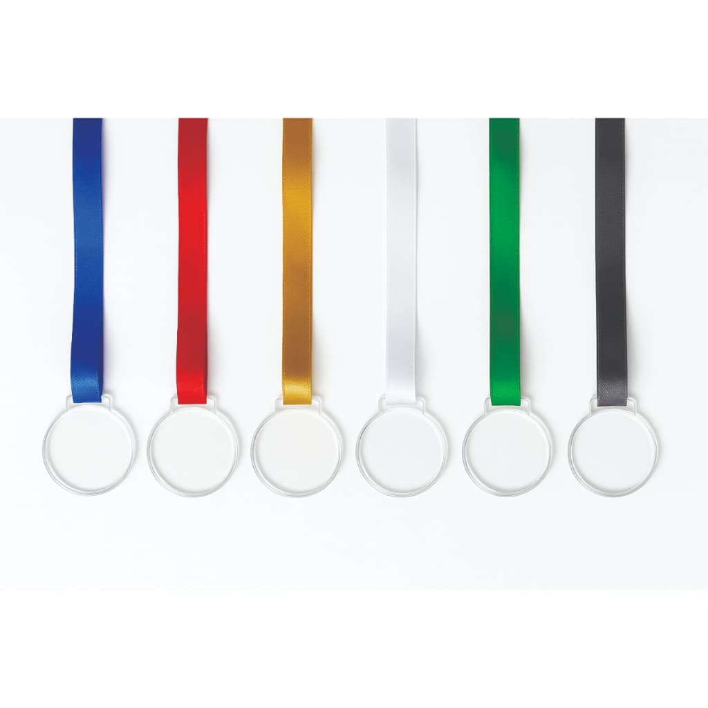 Kit 100 Medalhas Redonda e Quadrada 5cm Acrílico Cristal 2mm SEM PERSONALIZAÇÃO