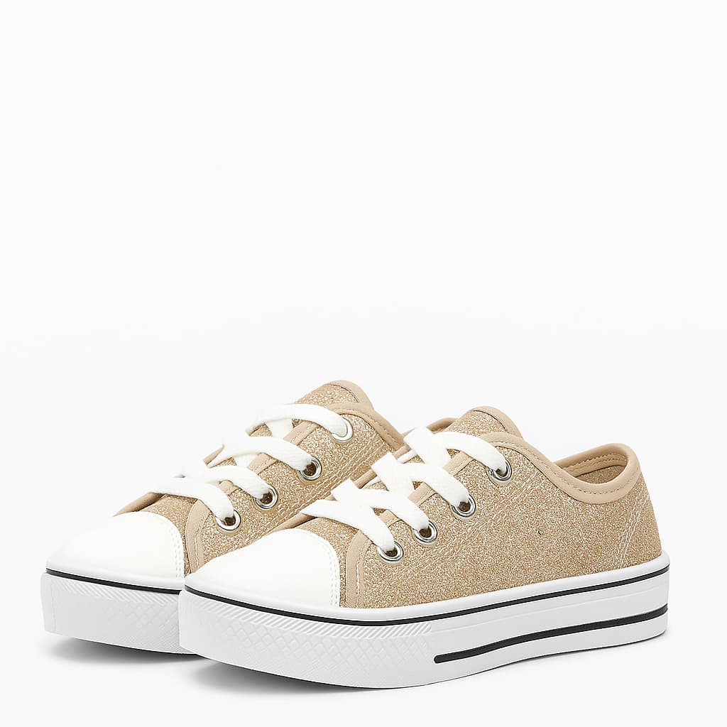 Tenis Baby Casual Gliter Lancamento Bebe Confortavel e Estiloso