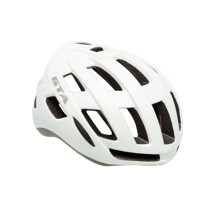 Capacete Mtb Gta Rider Ciclismo Led Traseiro Inmold Cor Branco Tamanho M (54-58cm)