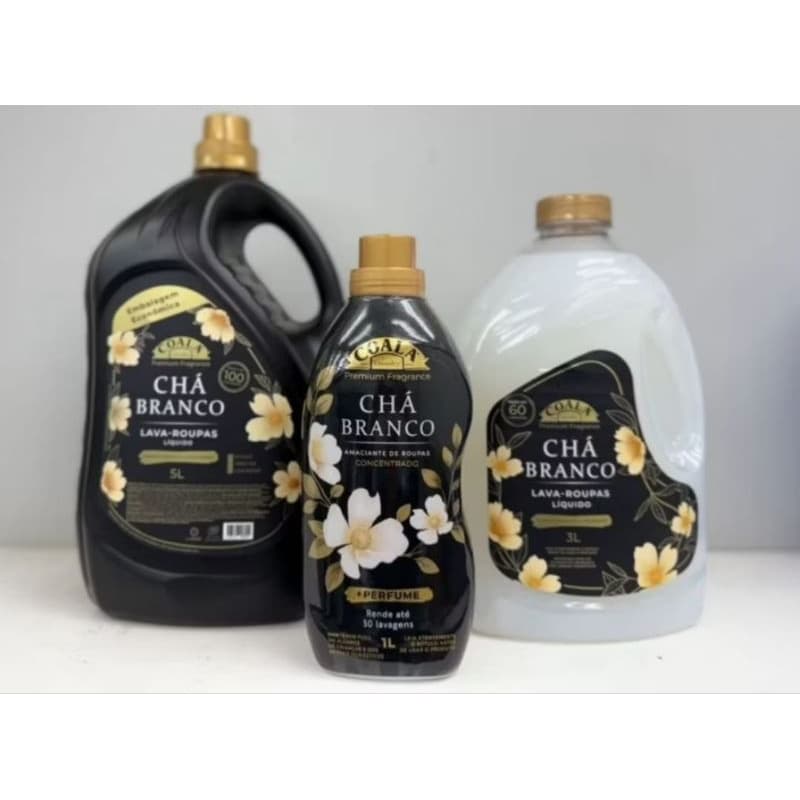 kit Home coala aroma chá branco e orquídea Negra amaciante concentrado e lava roupas lançamento