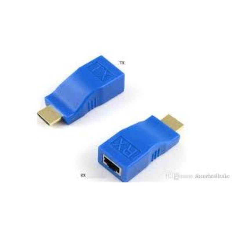 Plug Extensor de HDMI até 30 metros via cabo de Rede RJ45