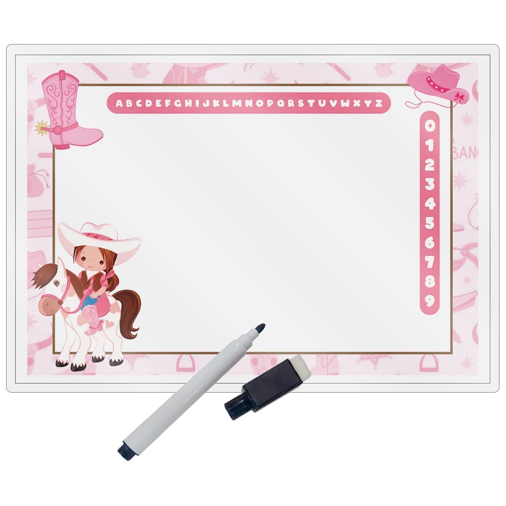 Lembrancinhas Lousa Magica Frente e verso TEMA Boiadeira Pronto Para Envio.