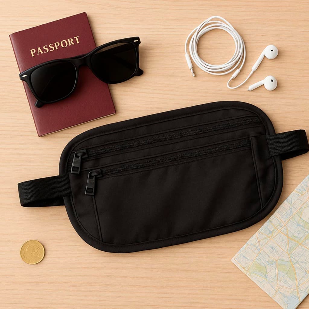Kit 1,2,4 Pochete Doleira, Porta Dinheiro, Passaporte, Documentos para corrida viagens caminhada parque