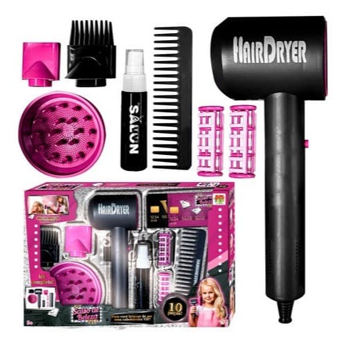 Kit Salão de Beleza Vip Infantil C/ Secador E Acessórios - Dm Toys