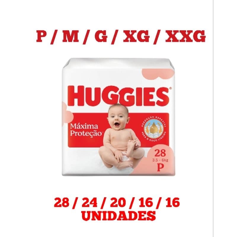 Fralda Huggies Máxima Proteção Antiga Supreme Care P/ M / G / XG / XXG 1 Pacote