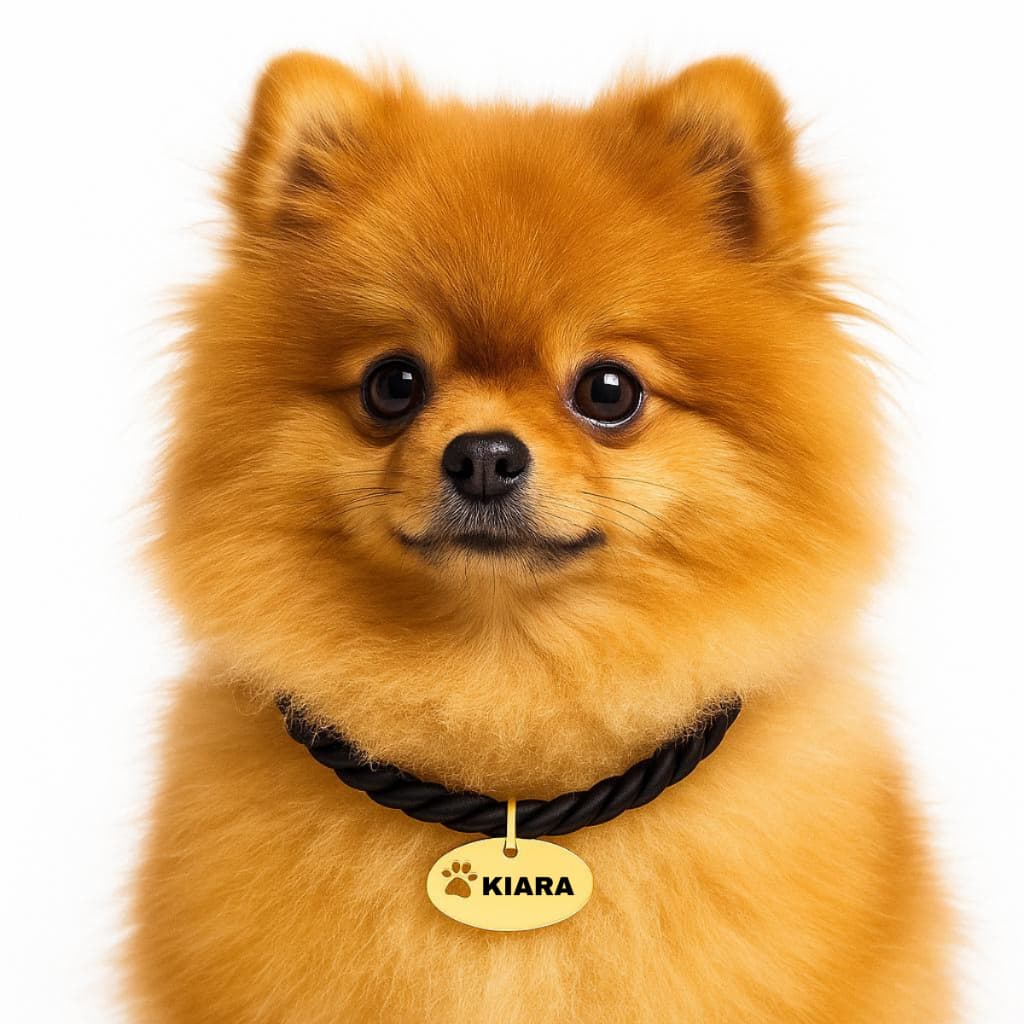 Coleira Pet Para Cães Cachorro Personalizada Luxo Peitoral Plaquinha Nome Gravado Identificação