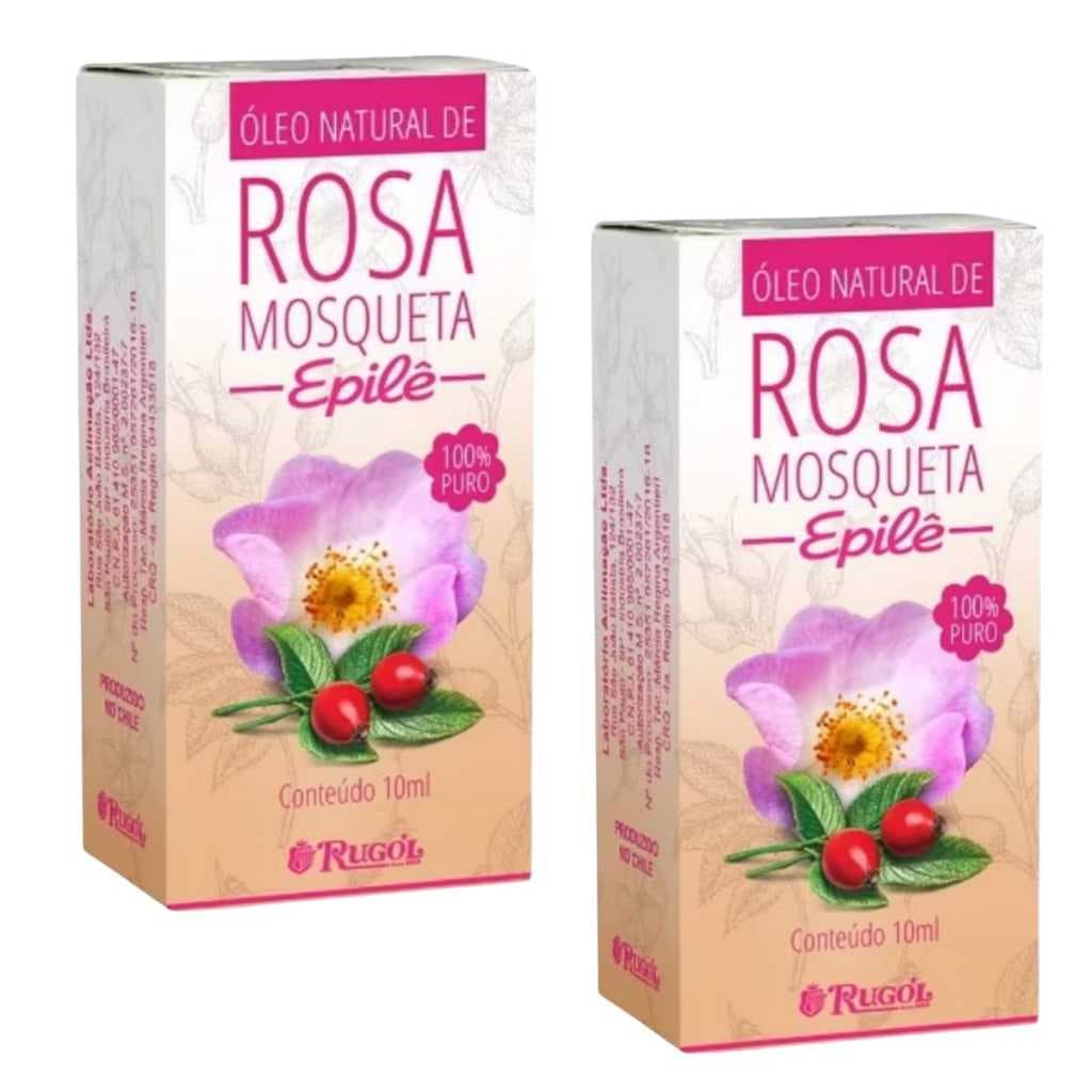 Epilê kit 2 unidades 100% Puro de Rosa Mosqueta 10ml