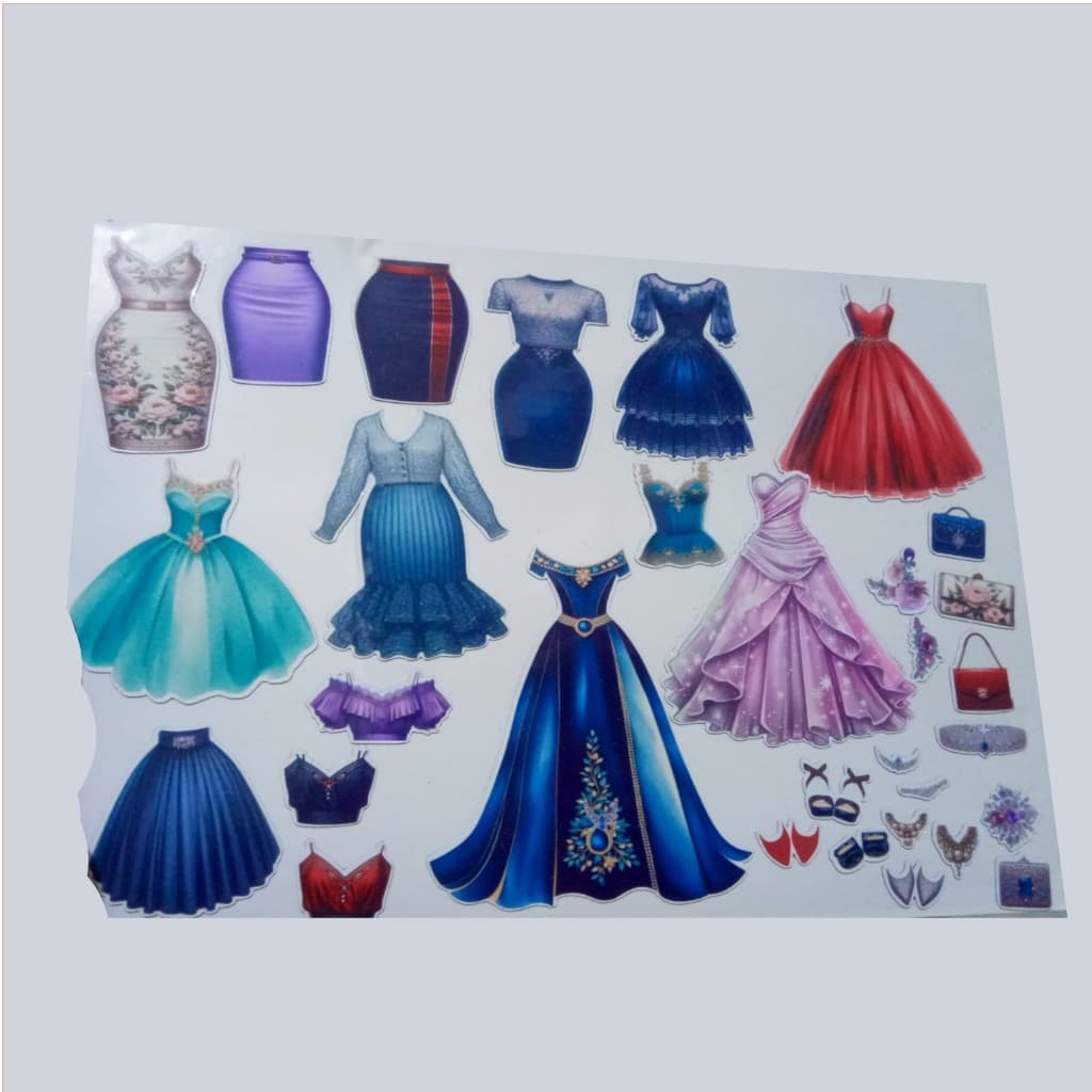 Roupas de festa para bonecas magnéticas, roupas de imã