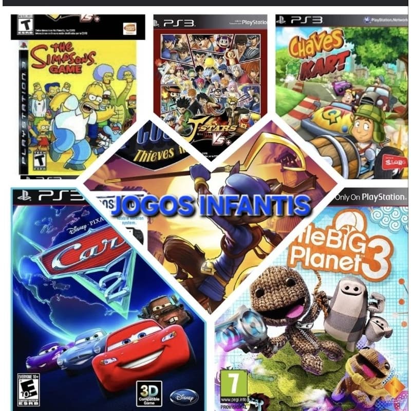 coleção de jogos infantis para ps3 (27 jogos)