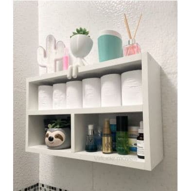 Nicho Decorativo MDF Branco Fosco com Divisórias – Organização e Estilo