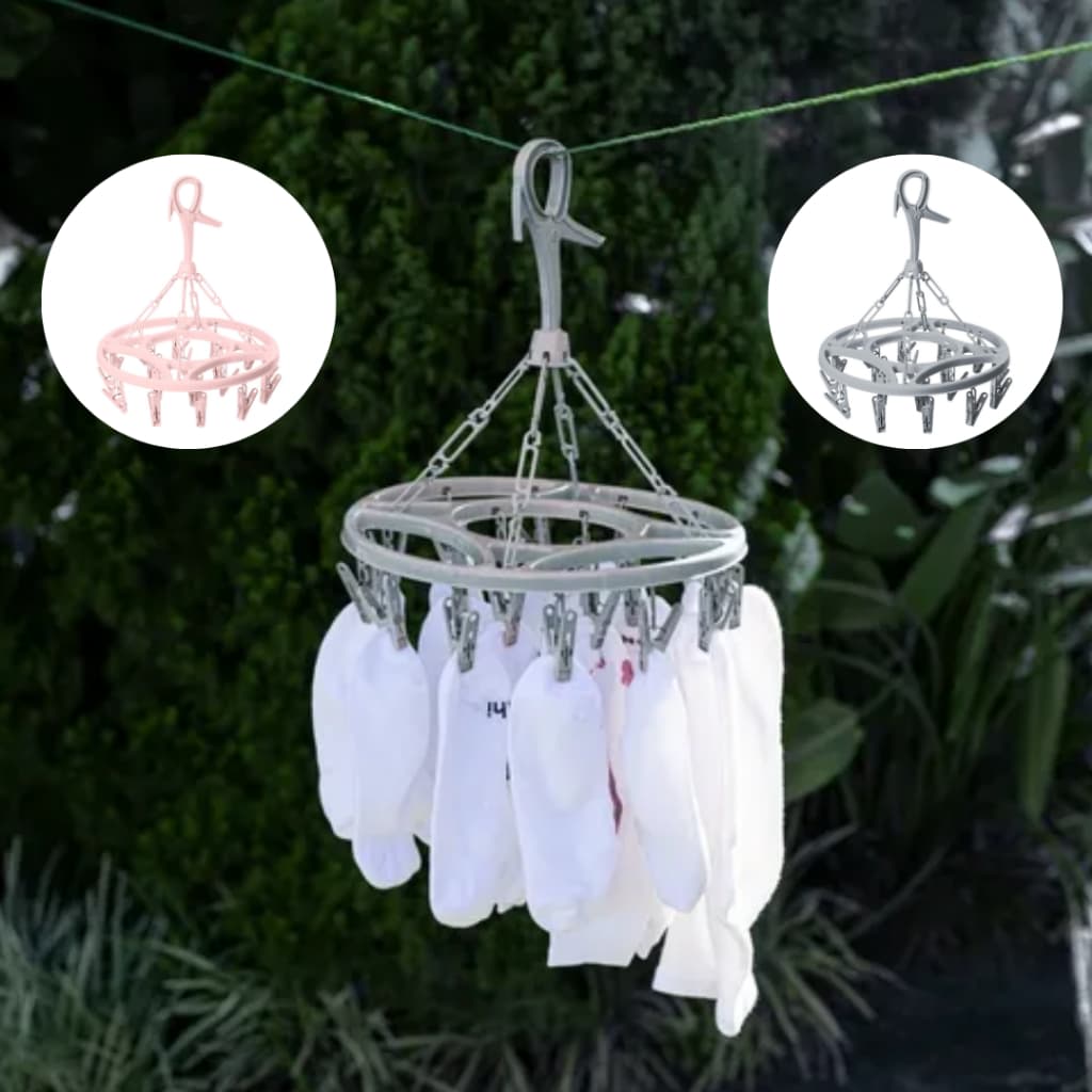 Varal roupa íntima, multiuso, com 18 prendedores, calcinha, cueca, sutiã, biquíni e meias UZ