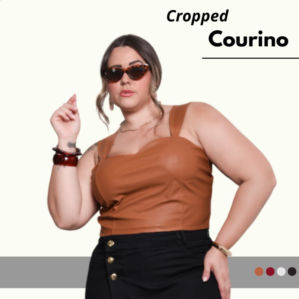 Blusa Cropped Plus Size Feminino C/ Ziper Bojo Alcinha Grossa Super Elegante Confortável 44 Ao 52