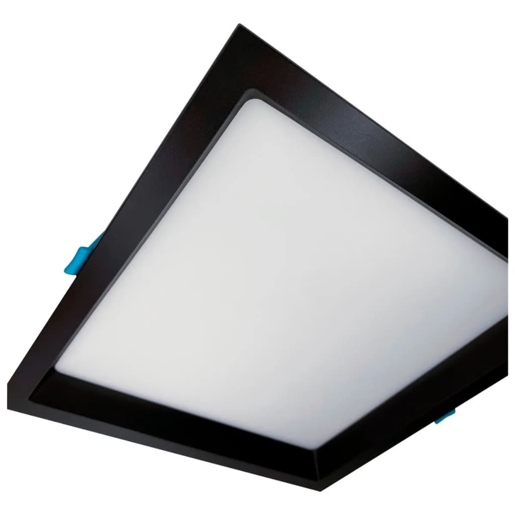 Painel de Embutir Deep Recuado Stella 22W 3000K Bivolt Preto/Branco Teto Gesso Interno