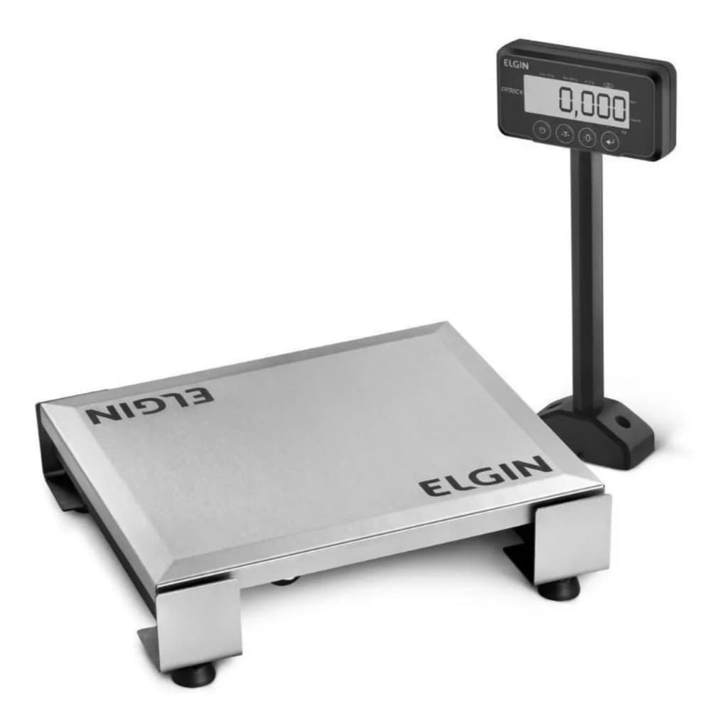 Balança Comercial Digital Elgin Dp 30ck 30kg Com Mastro Preto