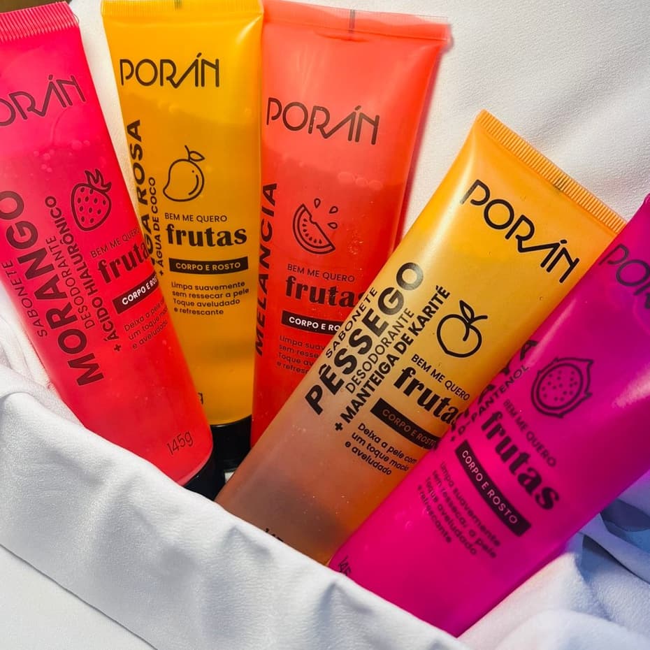 Sabonete Líquido Facial e Corporal Frutas Porán 145g