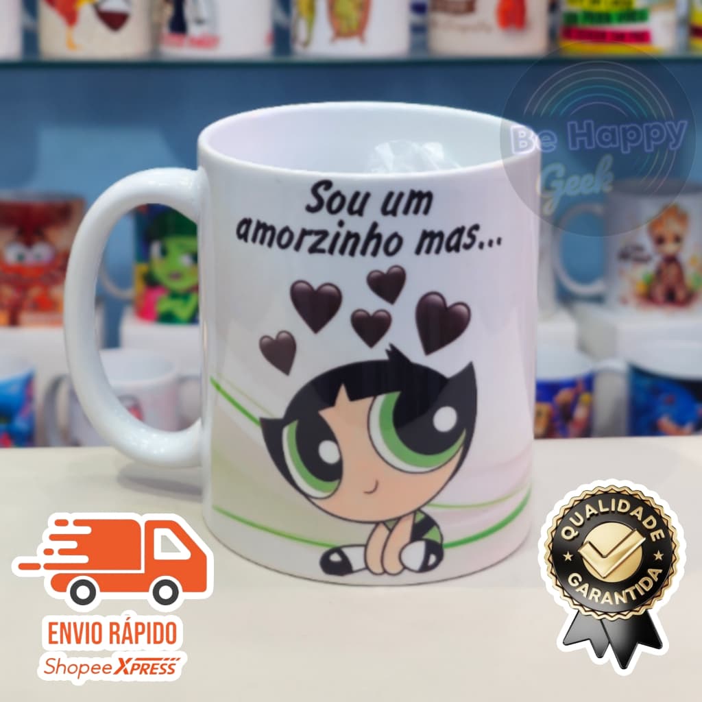 Caneca de Porcelana Premium DOCINHO SUPER PODEROSAS Personalizada