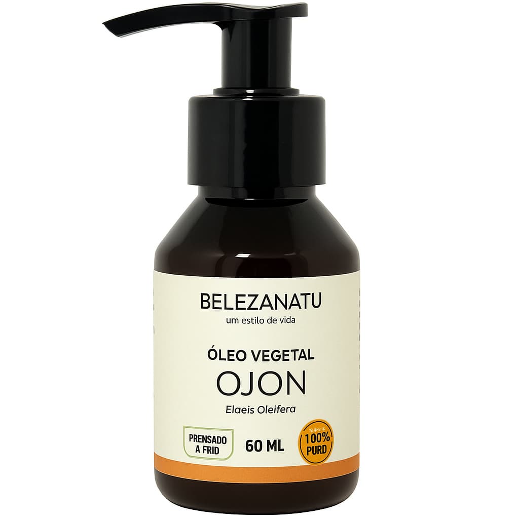 Óleo Vegetal de Ojon 60ml | BelezaNatu | Tratamento Capilar | 100% Puro