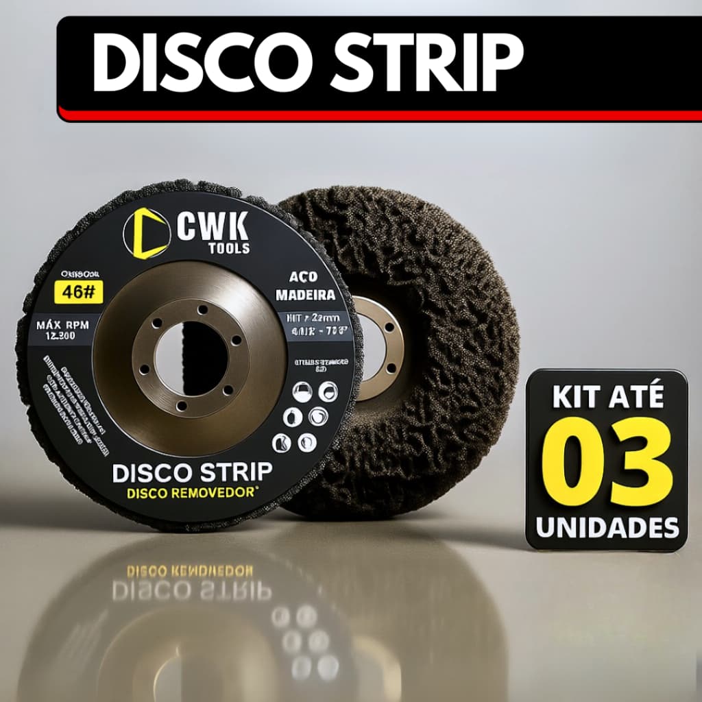Disco Removedor de Tinta Strip Para Ferrugens Primer Verniz 115 X 22 mm 4.5"